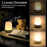 Dimmable Bedside Touch Night Light and Alarm Clock- USB Charging_8