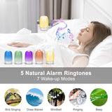 Dimmable Bedside Touch Night Light and Alarm Clock- USB Charging_4