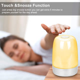Dimmable Bedside Touch Night Light and Alarm Clock- USB Charging_5