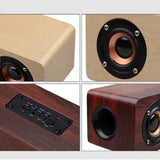 W8 Wooden Wireless Heavy Bass Speaker and Subwoofer- USB Charging_14