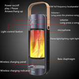 Flame Light Wireless Bluetooth Speaker and Charger- USB Charging_3
