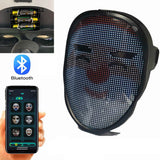 LED Face Transforming Luminous Face Mask for Parties- Battery Powered/USB Rechargeable_17