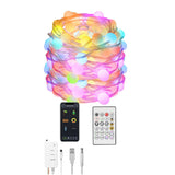 Remote Controlled Smart LED String Fairy Ball Lights- USB Powered_4