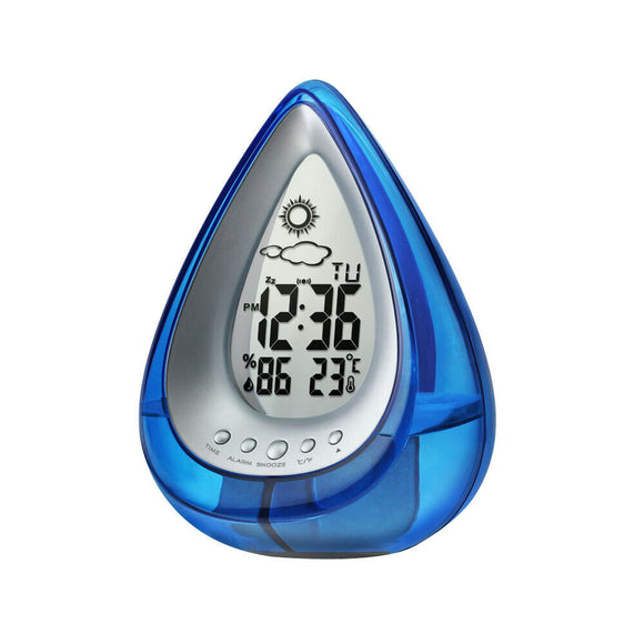 Water Operated Digital Clock Alarm Clock Time Date Temperature_0