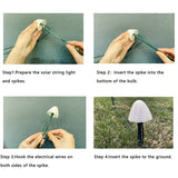 Solar Powered Mushroom LED Garden Decoration Fairy Lights_13