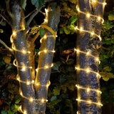 Solar Powered Outdoor LED String Tube Light Garden Fairy Light_12