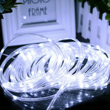 Solar Powered Outdoor LED String Tube Light Garden Fairy Light_13