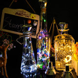 5 pcs/set Solar Diamond Wine Cork Bottle String Lights_1