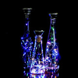 5 pcs/set Solar Diamond Wine Cork Bottle String Lights_2