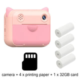 USB rechargeable Children Instant Printing Camera 1080P 2.4 inch screen_8