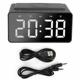 3-in-1 Wireless Bluetooth Speaker, Charger, and Alarm Clock- USB Power Supply_16