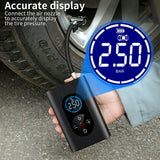 4-in-1 Car Bicycle Air Pump LED Light Power Bank- USB Charging_14