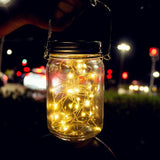 Solar Powered Mason Jar LED Decorative Fairy Lights Set_7
