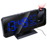 LED Big Screen Mirror Alarm Clock with Projection Display- USB Plugged in_10
