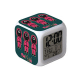 Battery Operated Squid Game LED Color Therapy Digital Alarm Clock_3