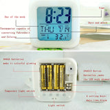 Battery Operated Squid Game LED Color Therapy Digital Alarm Clock_5