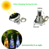 5 pcs/set Solar Diamond Wine Cork Bottle String Lights_9