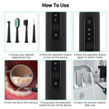USB Rechargeable Electric Tooth Plaque Cleaning Kit with LED Light_2