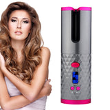 USB Rechargeable Auto-Rotating Ceramic Portable Hair Curling Iron_5