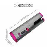 USB Rechargeable Auto-Rotating Ceramic Portable Hair Curling Iron_3