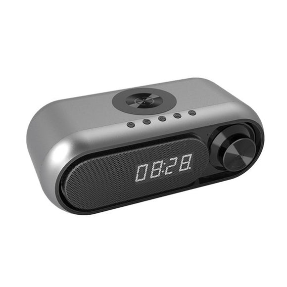 USB Interface Wireless Charger and Clock Radio BT Speaker_0