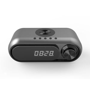 USB Interface Wireless Charger and Clock Radio BT Speaker_0