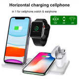 USB Interface 4-in-1 15W Qi Fast Wireless Charger Stand_4