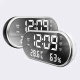 USB Plugged-in Digital LED Alarm Clock with USB Charging_2