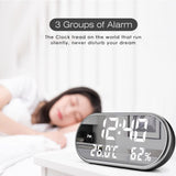 USB Plugged-in Digital LED Alarm Clock with USB Charging_7