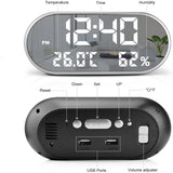 USB Plugged-in Digital LED Alarm Clock with USB Charging_8