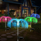 Solar Powered Fiber Optic Outdoor Decorative Fireworks Lights_8