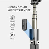4-in-1 Universal Foldable Bluetooth Monopod- Battery Powered_3