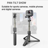 4-in-1 Universal Foldable Bluetooth Monopod- Battery Powered_4