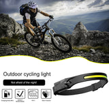 USB Rechargeable 4 Lighting Modes COB Light Head Lamp_6