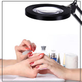 USB Interface Eye Protection LED Desk Magnifying Clip-on Lamp_9