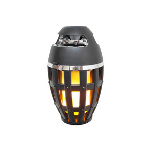 USB Charging Outdoor Bluetooth Speaker with LED Flame Light_0