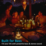 USB Charging Outdoor Bluetooth Speaker with LED Flame Light_2