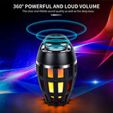 USB Charging Outdoor Bluetooth Speaker with LED Flame Light_6