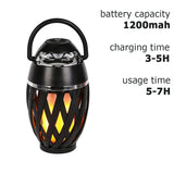 USB Charging Outdoor Bluetooth Speaker with LED Flame Light_15