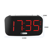 USB Plugged-in Digital Alarm Clock with Bed Vibrating Function_4