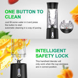 USB Rechargeable 6 Blades Portable Blender Smoothie Maker_1