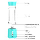 USB Rechargeable 6 Blades Portable Blender Smoothie Maker_15