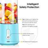 USB Rechargeable 6 Blades Portable Blender Smoothie Maker_5