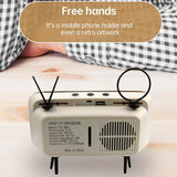 Creative Retro Vintage Mobile Phone Holder and Wireless Speaker_7