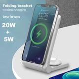 Vertical Folding 2-in-1 Wireless Phone Charger QI Devices- Type C_11