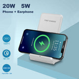 Vertical Folding 2-in-1 Wireless Phone Charger QI Devices- Type C_12