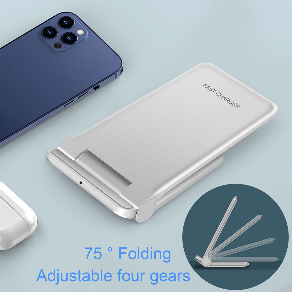 Vertical Folding 2-in-1 Wireless Phone Charger QI Devices- Type C ...