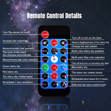 USB Interface Starry Night Sky Projection Lamp with Remote_7