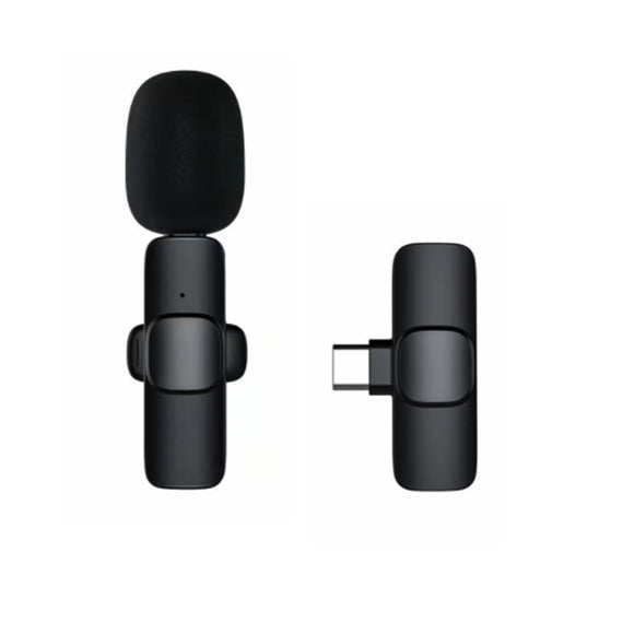 Rechargeable Wireless Mini Plugged-in Microphone Lapel with Clip_0