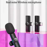 Rechargeable Wireless Mini Plugged-in Microphone Lapel with Clip_17